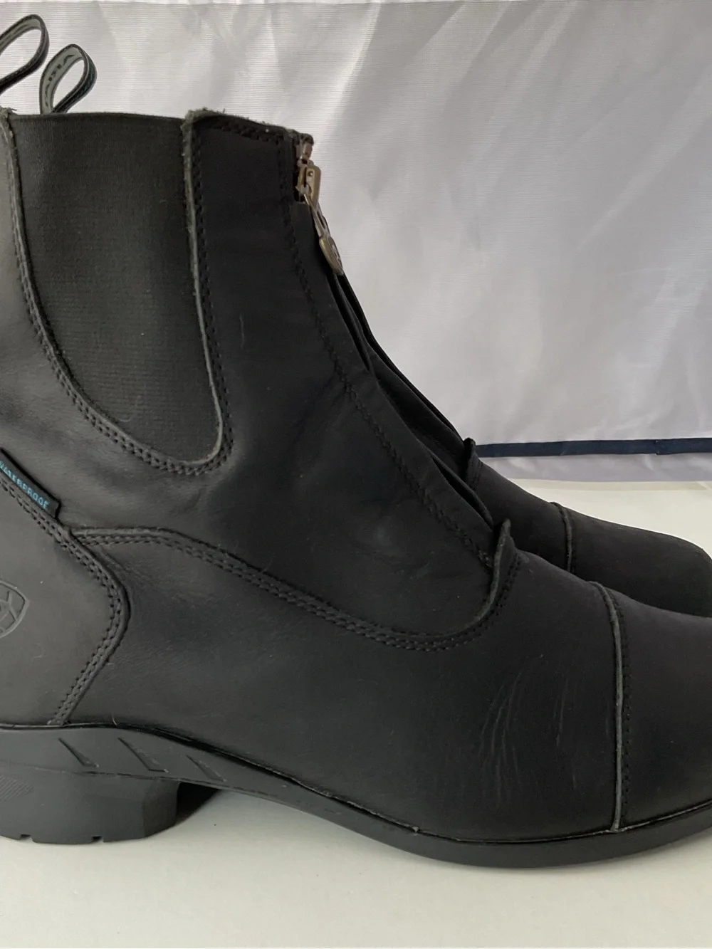 ARIAT Heritage IV Center Zip Paddock Black Leather Riding Boots Women’s Size 9